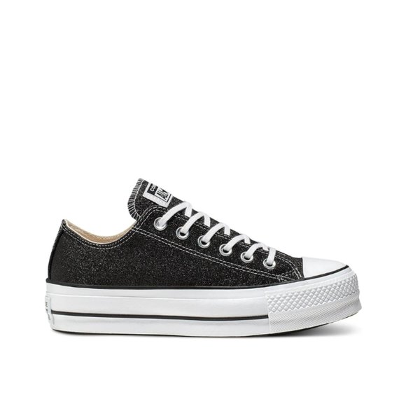 Converse Womens CTAS Lift Ox Glitter 566282C NWB - Picture 2 of 9